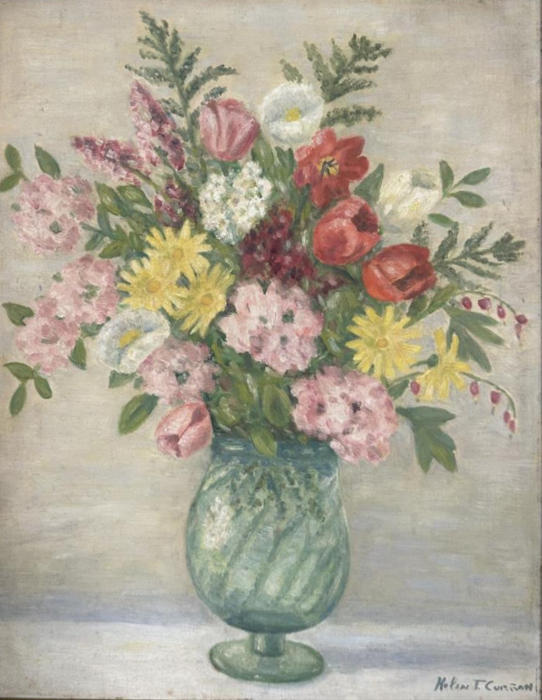 Before restoration: Floral Still Life Painting