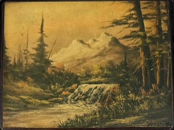 After restoration: Mountain Waterfall Landscape