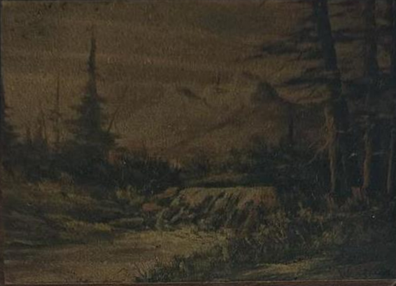 Before restoration: Mountain Waterfall Landscape
