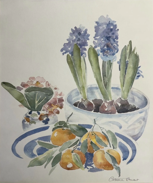 Before restoration: Botanical Watercolor